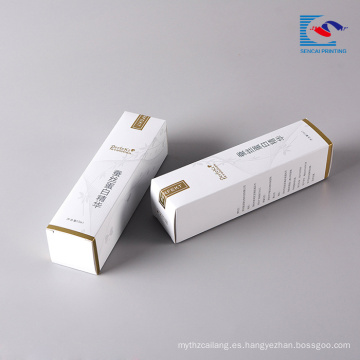 caja de cartón de papel de empaquetado de registro de impresión personalizada caja de cartón de papel blanco